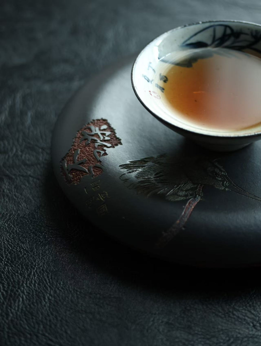 "Lotus Zen" Masterpiece | Handcrafted Yixing Purple Clay Draining Tea Tray | Premium Gongfu Tea Vessel Bearing