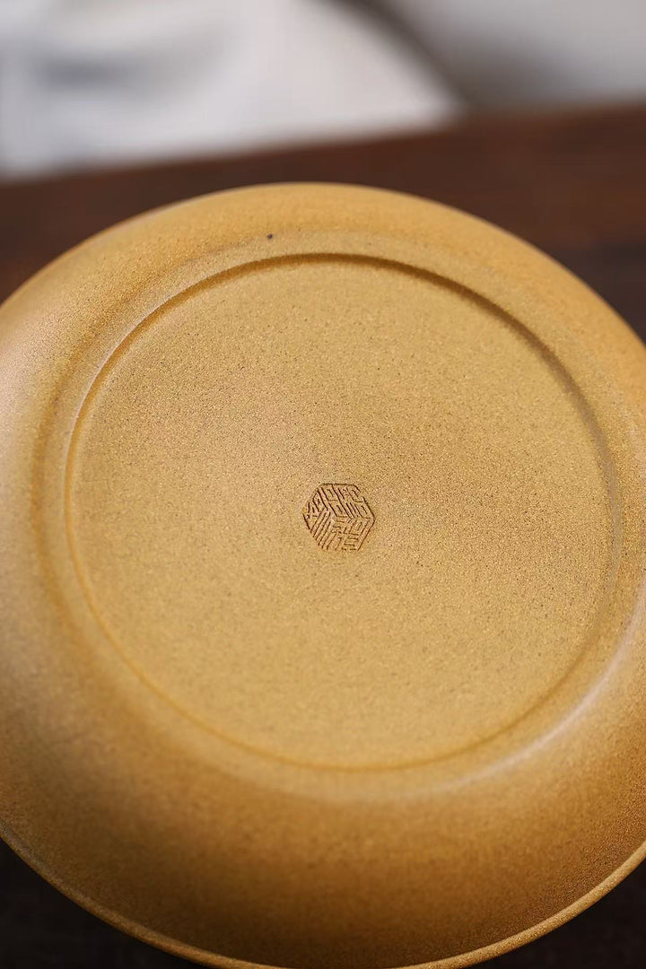 "Banana Leaf" | Handcrafted Duo-Tone Duan Ni Yixing Tea Jar | 500g Capacity