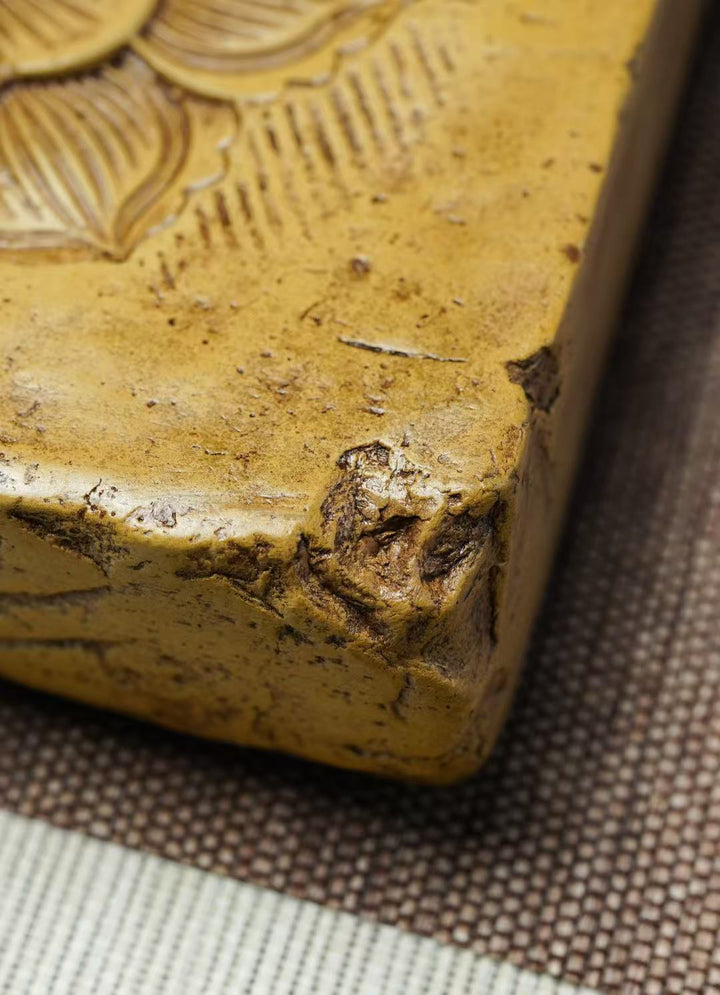 "Clear Lotus" | Handcrafted Yixing Zisha Dry Brew Stage | Rectangular Zen Tea Tray