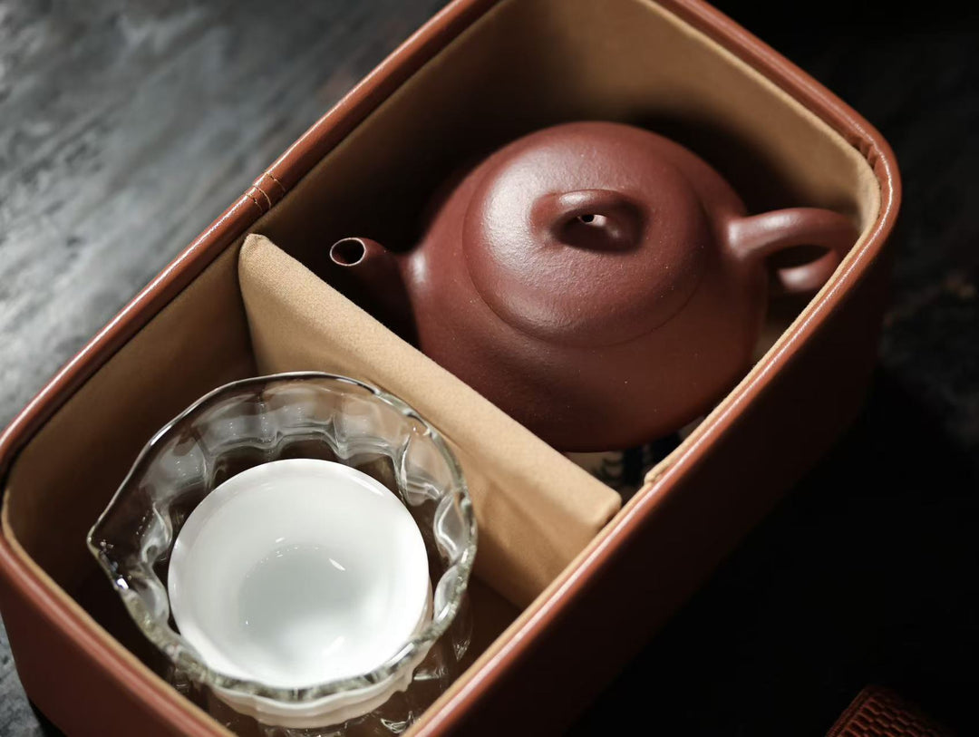 "Han Tang Shi Piao" | Thin-Walled Yixing Teapot Set | Traditional Gongfu Tea Travel Kit