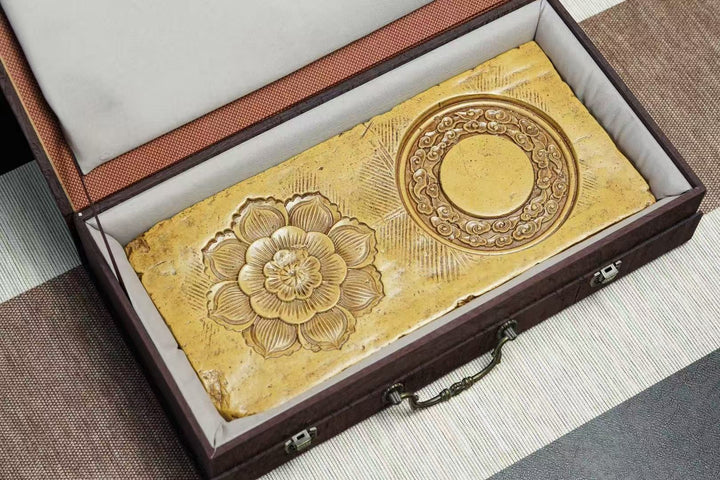 "Clear Lotus" | Handcrafted Yixing Zisha Dry Brew Stage | Rectangular Zen Tea Tray