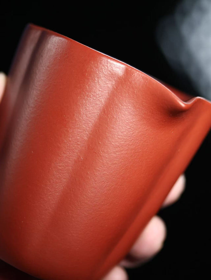 "Jinvon Petal" | Handcrafted Premium Zhu Ni Fair Cup | Symmetrical Petal Design (210cc)
