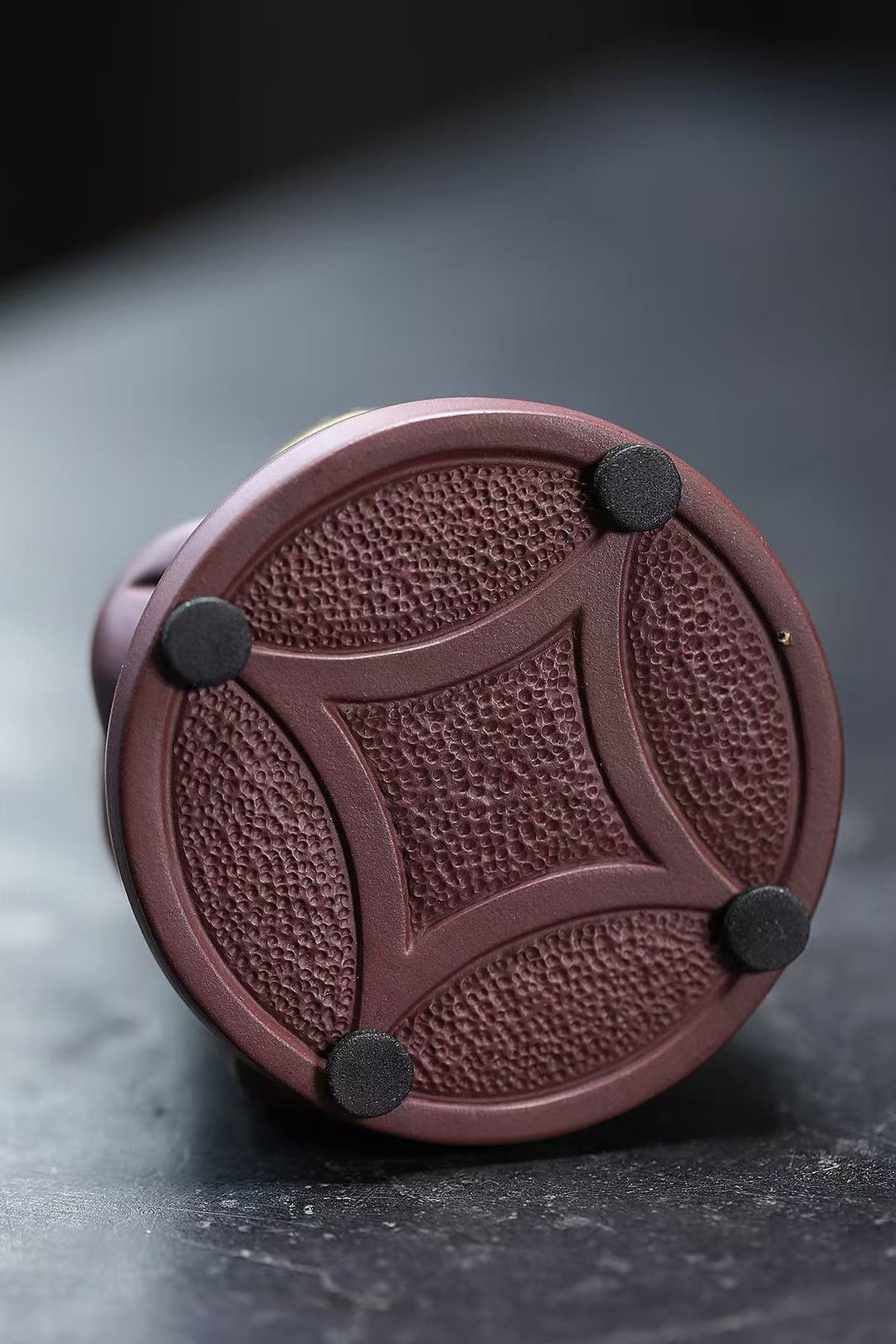 "Tianpeng Yuan Shu" | Handcrafted Aged Purple Clay Zen Pig Figurine | Premium Yixing Zisha Tea Pet