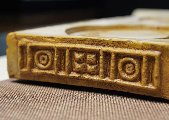 "Clear Lotus" | Handcrafted Yixing Zisha Dry Brew Stage | Rectangular Zen Tea Tray