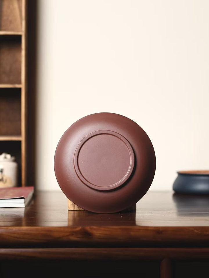 "Pure Delight" | Handcrafted Yixing Zisha Draining Tea Tray | Zen Vessel Bearing