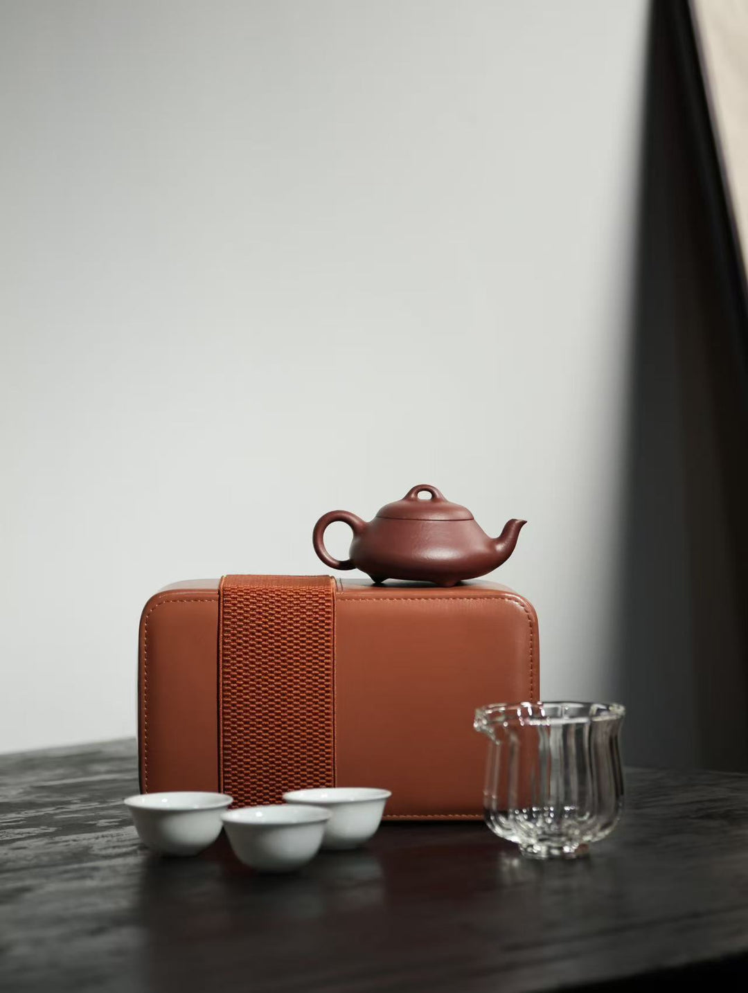 "Han Tang Shi Piao" | Thin-Walled Yixing Teapot Set | Traditional Gongfu Tea Travel Kit