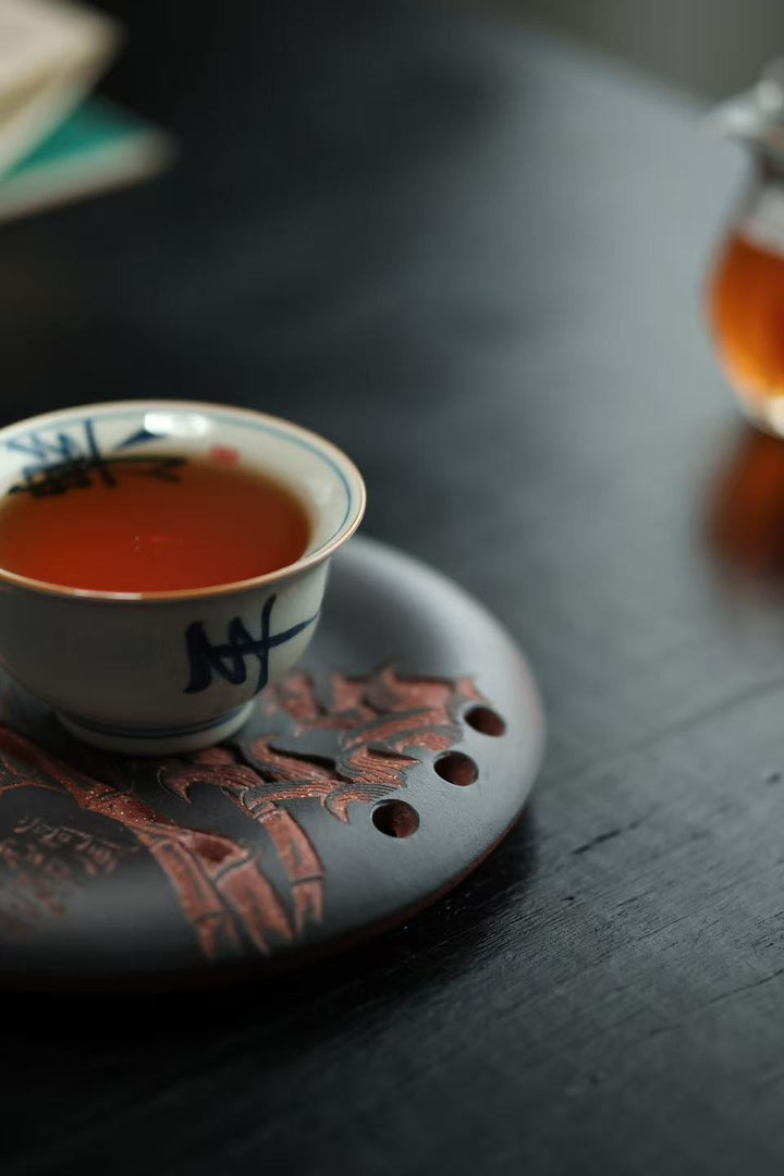 "Bamboo Growth" | Handcrafted Yixing Zisha Draining Hu Cheng | Zen Vessel Bearing