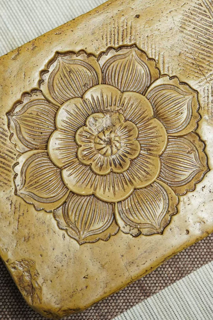 "Clear Lotus" | Handcrafted Yixing Zisha Dry Brew Stage | Rectangular Zen Tea Tray