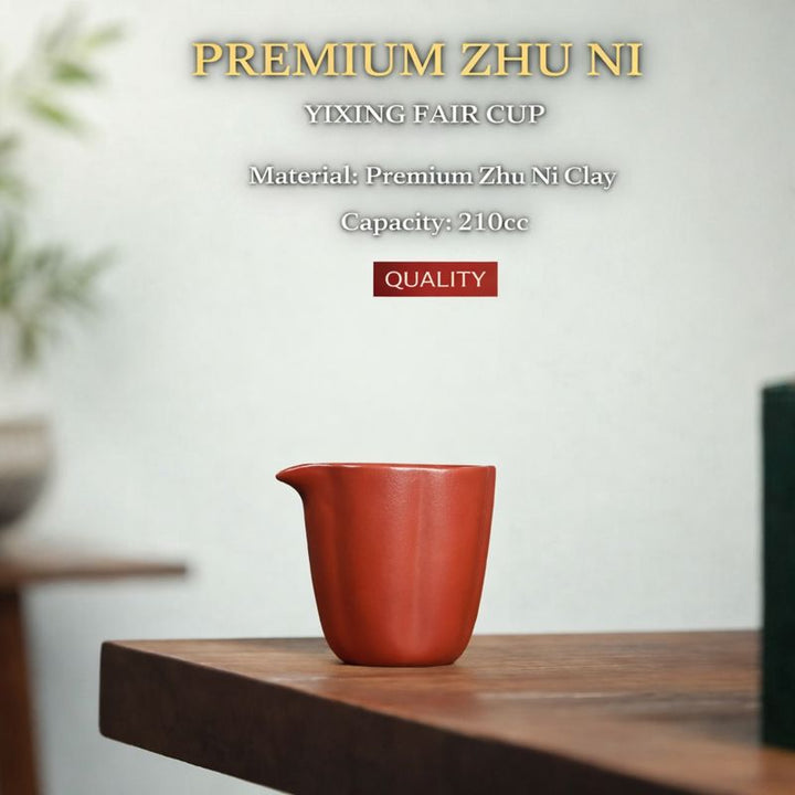 "Jinvon Petal" | Handcrafted Premium Zhu Ni Fair Cup | Symmetrical Petal Design (210cc)