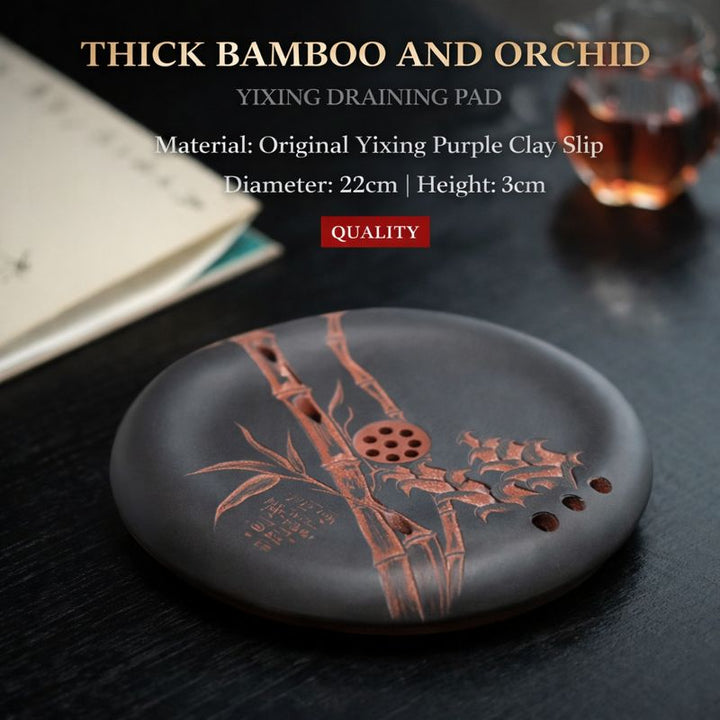 "Bamboo Growth" | Handcrafted Yixing Zisha Draining Hu Cheng | Zen Vessel Bearing