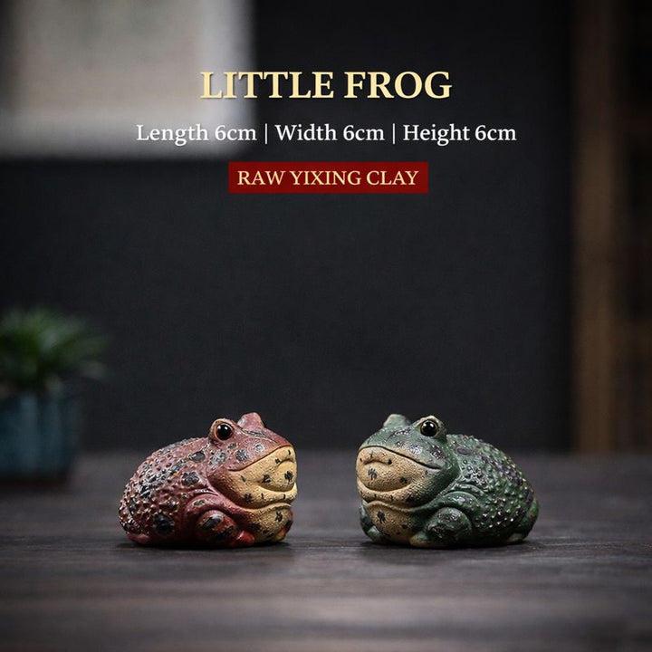 "Little Lucky Toad" | Handcrafted Yixing Duan Ni Tea Pet