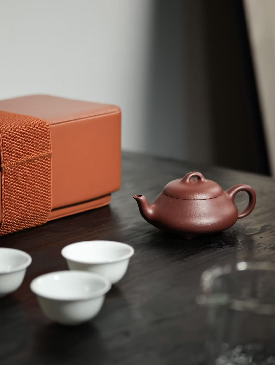 "Han Tang Shi Piao" | Thin-Walled Yixing Teapot Set | Traditional Gongfu Tea Travel Kit