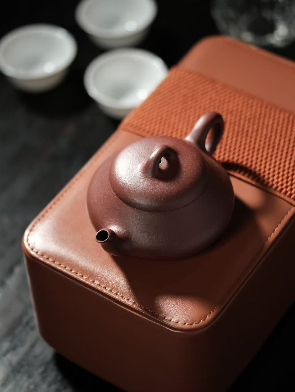"Han Tang Shi Piao" | Thin-Walled Yixing Teapot Set | Traditional Gongfu Tea Travel Kit