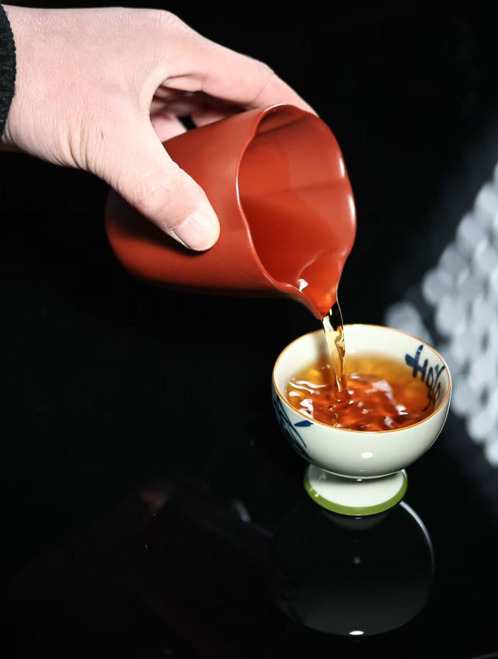 "Jinvon Petal" | Handcrafted Premium Zhu Ni Fair Cup | Symmetrical Petal Design (210cc)