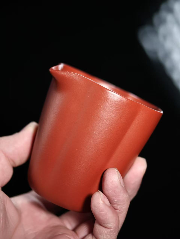 "Jinvon Petal" | Handcrafted Premium Zhu Ni Fair Cup | Symmetrical Petal Design (210cc)