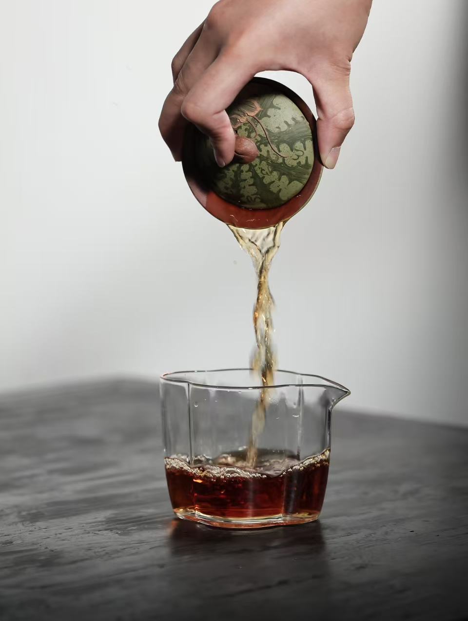 "Summer Watermelon" | Handcrafted Yixing Zisha Gaiwan | Bio-mimetic Thin-Walled Tea Bowl (100cc)