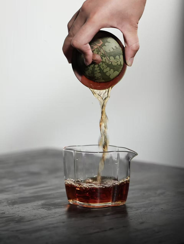"Summer Watermelon" | Handcrafted Yixing Zisha Gaiwan | Bio-mimetic Thin-Walled Tea Bowl (100cc)