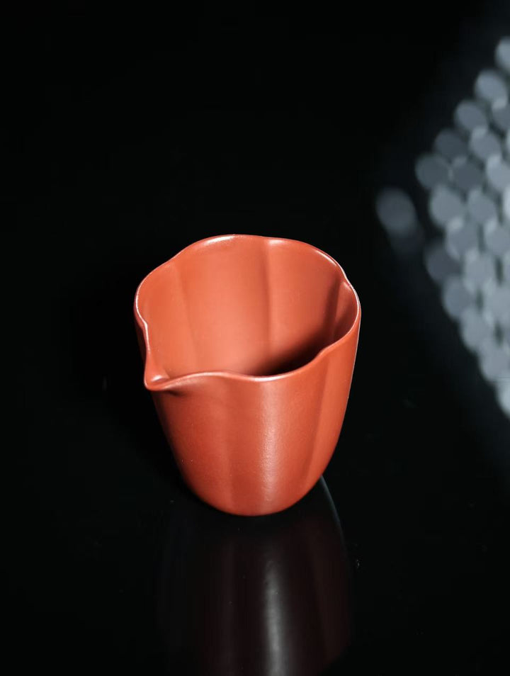 "Jinvon Petal" | Handcrafted Premium Zhu Ni Fair Cup | Symmetrical Petal Design (210cc)