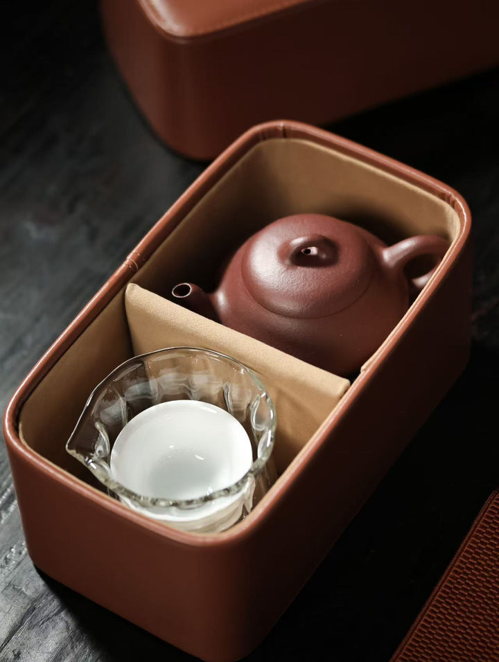 "Han Tang Shi Piao" | Thin-Walled Yixing Teapot Set | Traditional Gongfu Tea Travel Kit