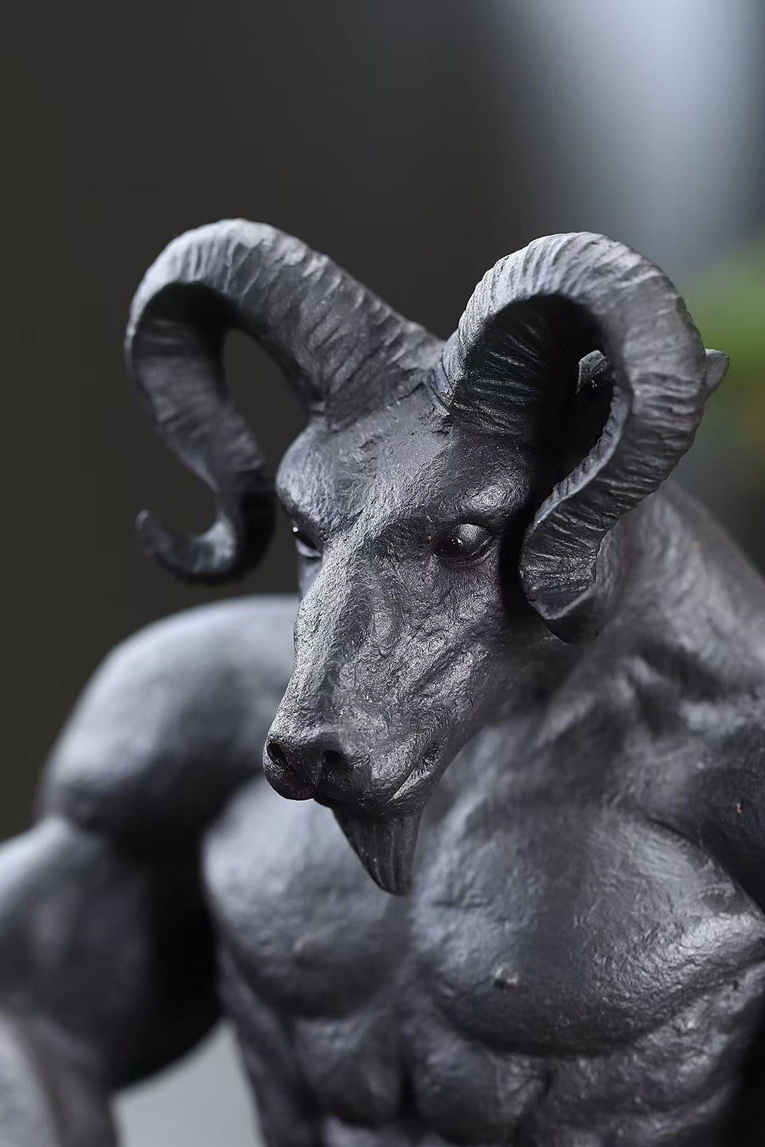 "Demon Ram: Prajna White Stone" | Masterpiece Handcrafted Yixing Zisha Figurine